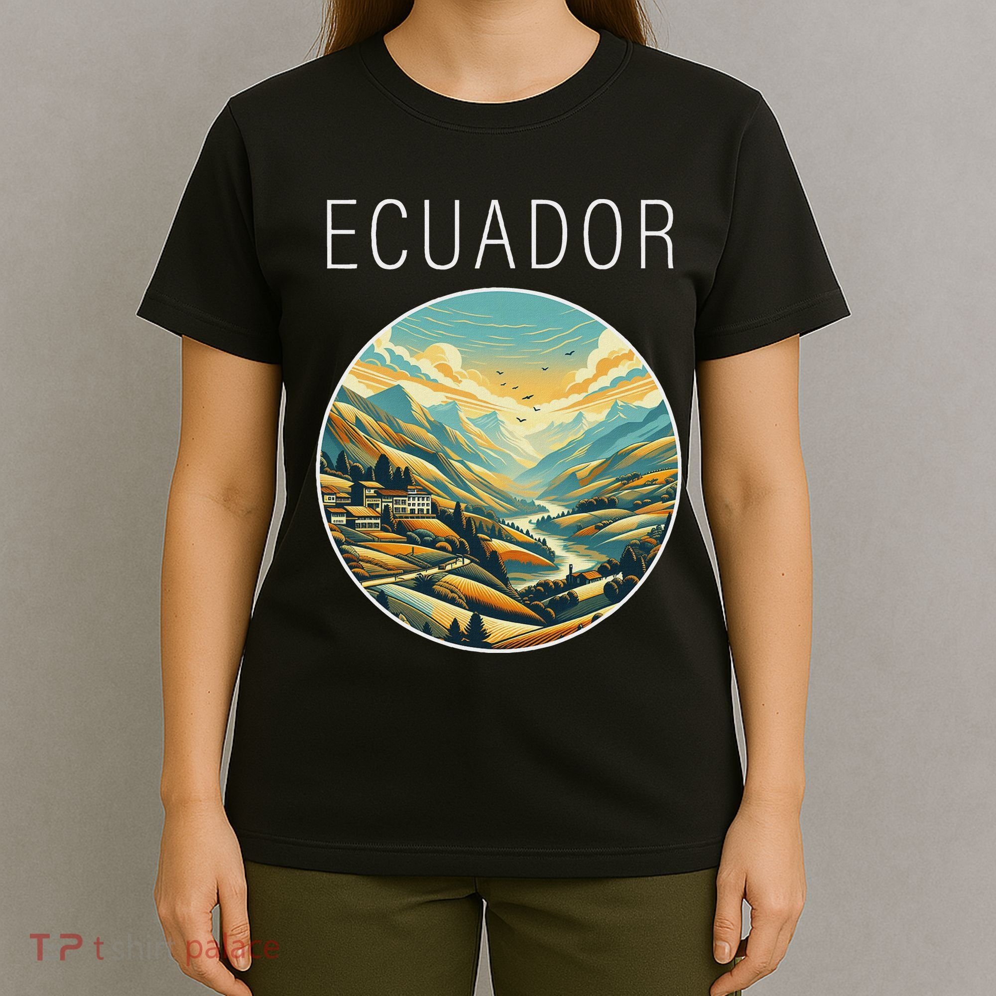 Ecuador Scenery Art Deco T-Shirt