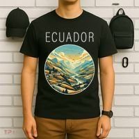 Ecuador Scenery Art Deco T-Shirt thumb 6