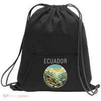 Ecuador Scenery Art Deco Sweatshirt Cinch Pack Bag thumb 0