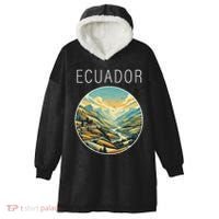 Ecuador Scenery Art Deco Hooded Wearable Blanket thumb 0