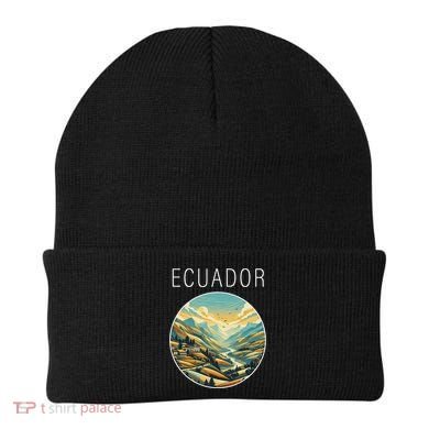 Ecuador Scenery Art Deco Beanie