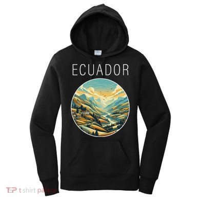 Ecuador Scenery Art Deco Women's Hoodie