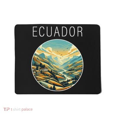 Ecuador Scenery Art Deco Mousepad