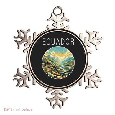 Ecuador Scenery Art Deco Ornament