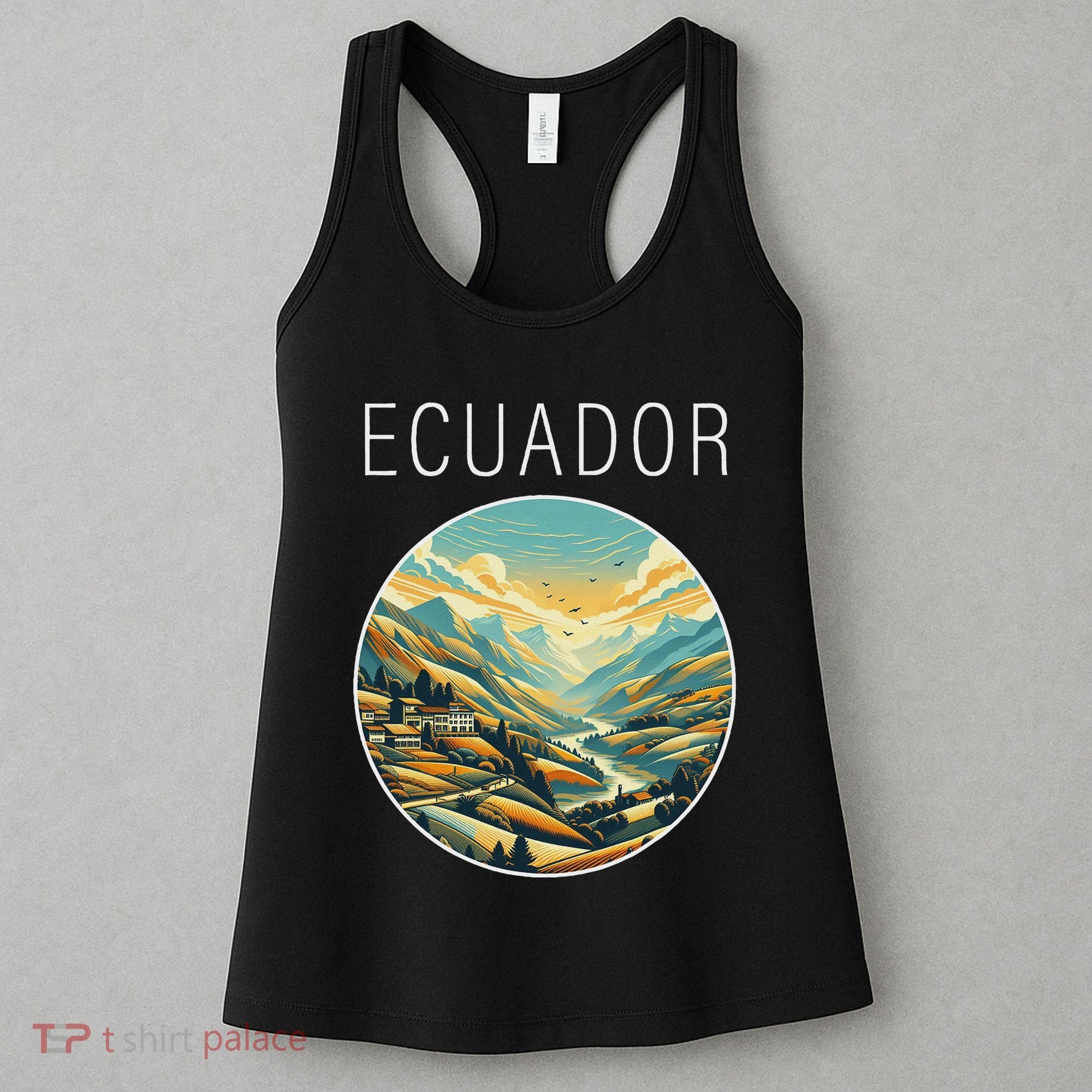 Ecuador Scenery Art Deco Women's Tank Top