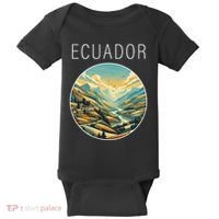 Ecuador Scenery Art Deco Baby Bodysuit thumb 0