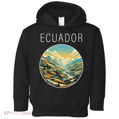 Ecuador Scenery Art Deco Toddler Hoodie