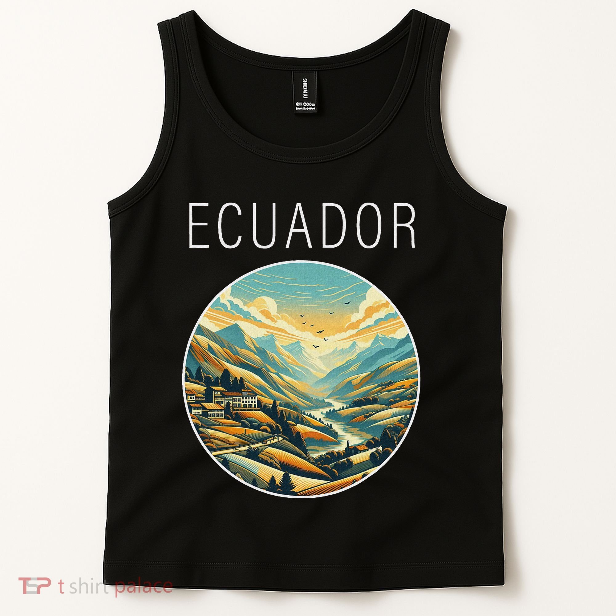 Ecuador Scenery Art Deco Tank Top