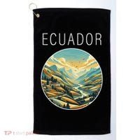 Ecuador Scenery Art Deco Golf Towel thumb 0