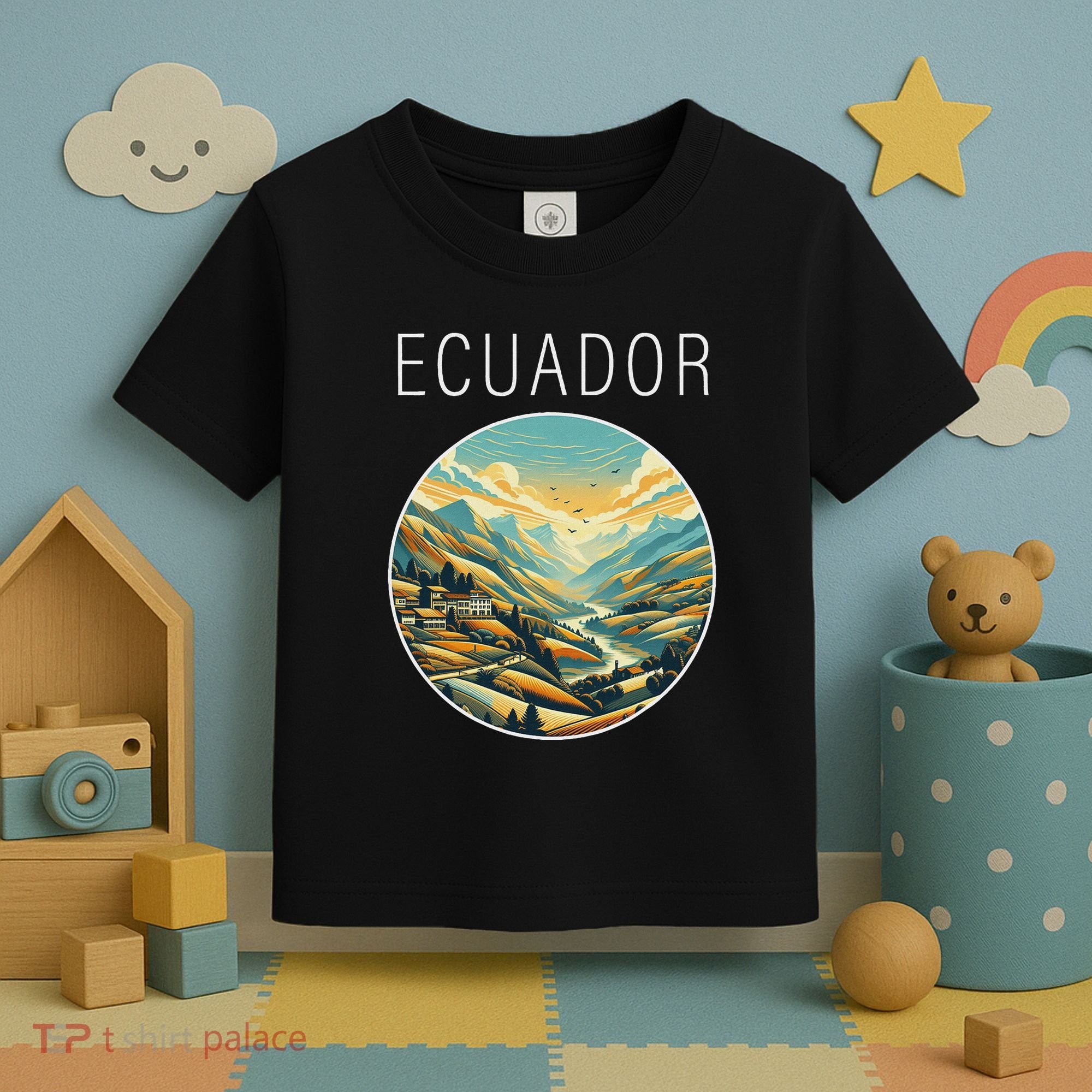 Ecuador Scenery Art Deco Toddler T-Shirt