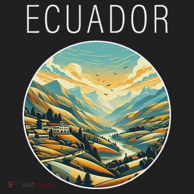Ecuador Scenery Art Deco Plastic Christmas Ball Ornament