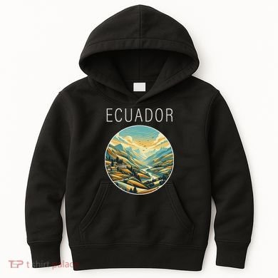 Ecuador Scenery Art Deco Kids Hoodie