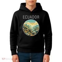 Ecuador Scenery Art Deco Kids Hoodie thumb 4