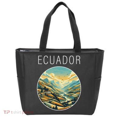 Ecuador Scenery Art Deco Tote Bag