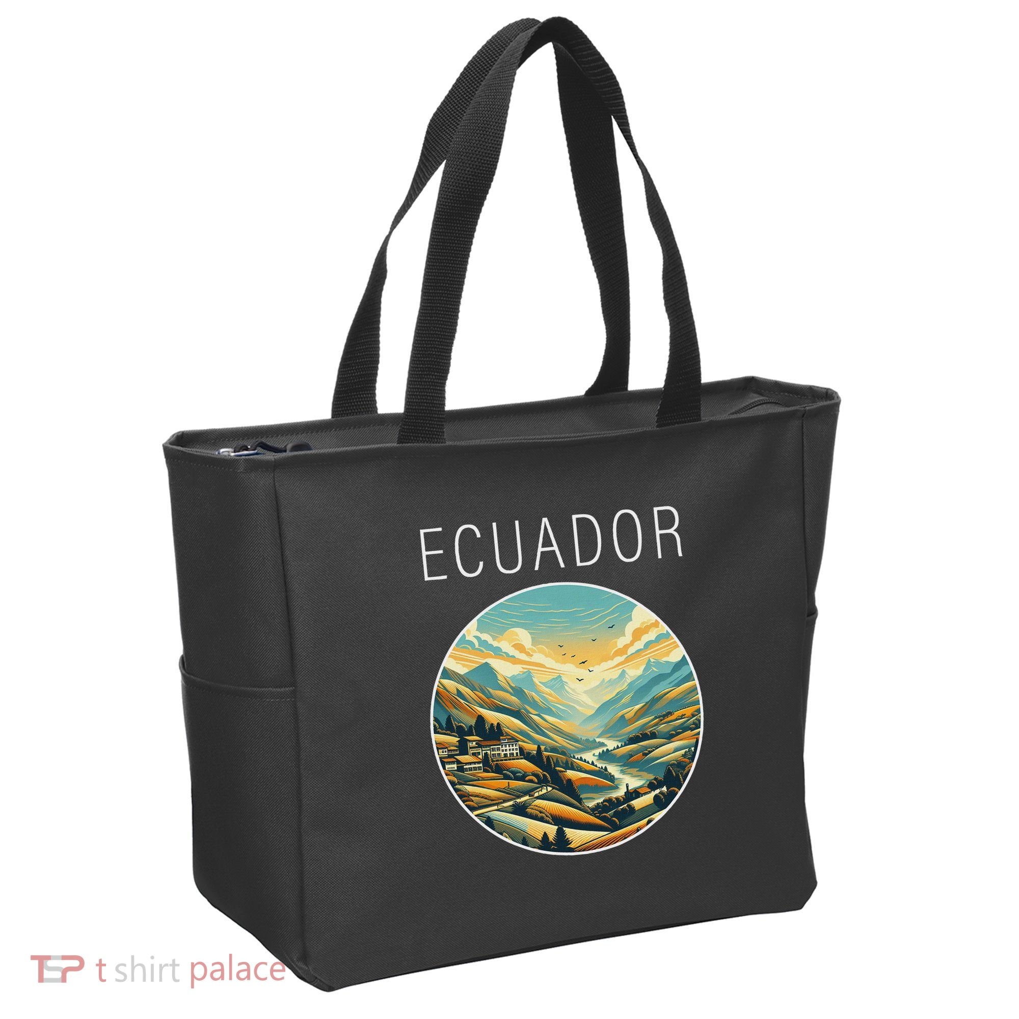 Ecuador Scenery Art Deco Tote Bag