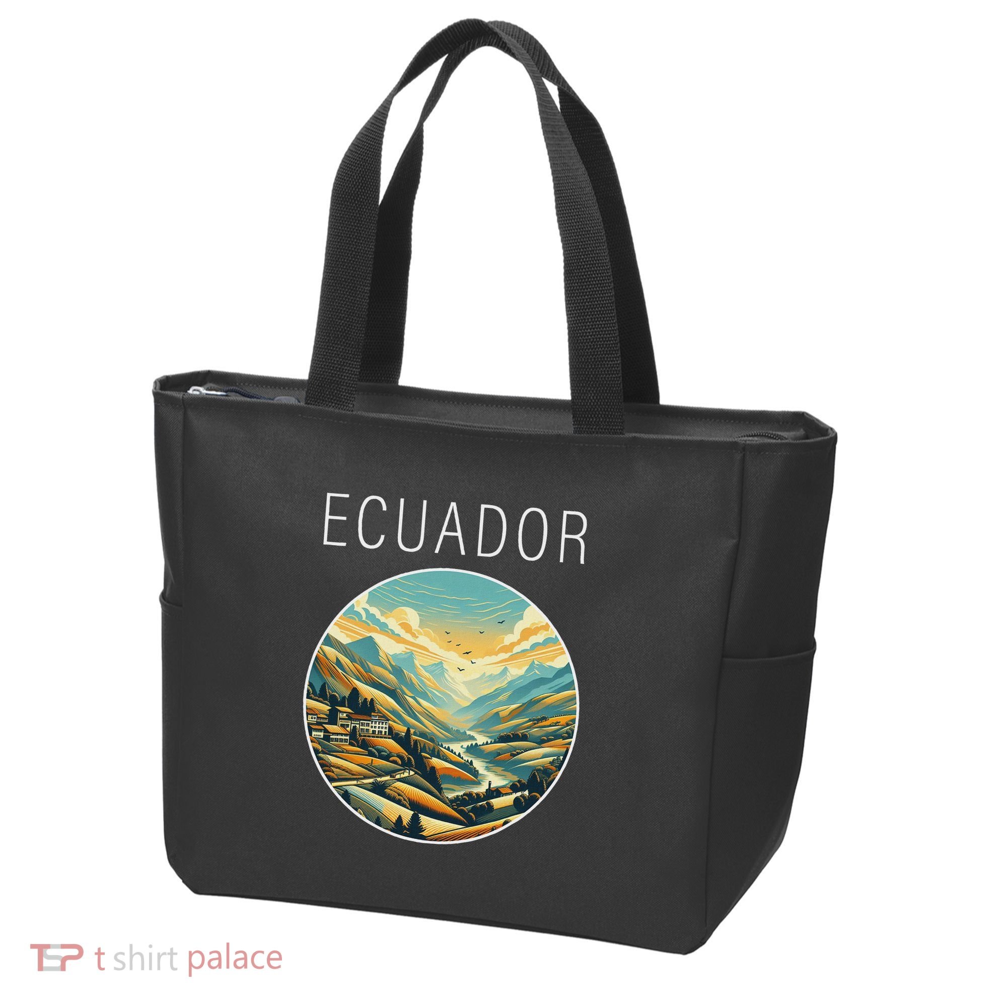 Ecuador Scenery Art Deco Tote Bag