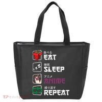 Eat Sleep Anime Repeat Tote Bag thumb 0