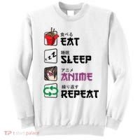 Eat Sleep Anime Repeat Sweatshirt thumb 0
