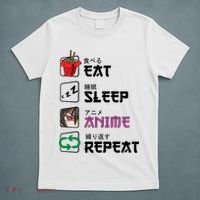 Eat Sleep Anime Repeat T-Shirt thumb 5