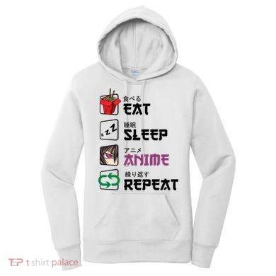 Eat Sleep Anime Repeat Women's Hoodie