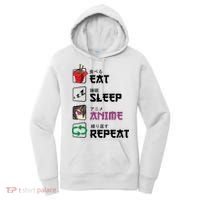 Eat Sleep Anime Repeat Women's Hoodie thumb 0