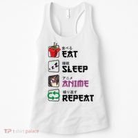 Eat Sleep Anime Repeat Women's Tank Top thumb 0