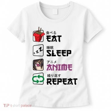 Eat Sleep Anime Repeat Women's T-Shirt