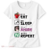 Eat Sleep Anime Repeat Women's T-Shirt thumb 0