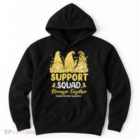 Ewings Sarcoma Awareness Gnomies Support Squad Hoodie thumb 0