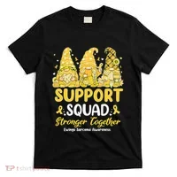Ewings Sarcoma Awareness Gnomies Support Squad T-Shirt thumb 0