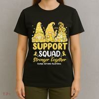 Ewings Sarcoma Awareness Gnomies Support Squad T-Shirt thumb 4