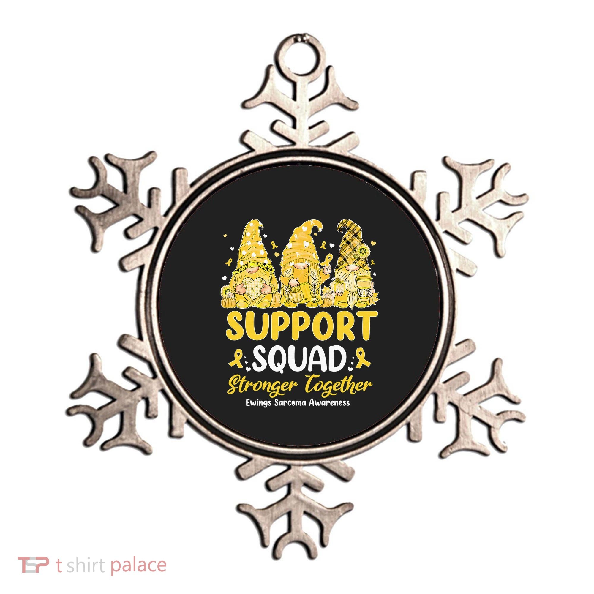 Ewings Sarcoma Awareness Gnomies Support Squad Ornament