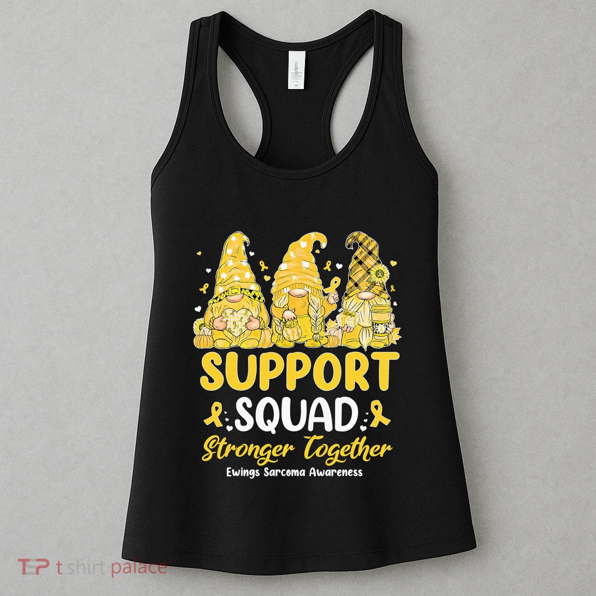 Ewings Sarcoma Awareness Gnomies Support Squad Women's Tank Top