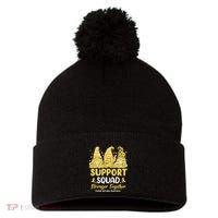 Ewings Sarcoma Awareness Gnomies Support Squad Pom Pom 12in Knit Beanie thumb 0