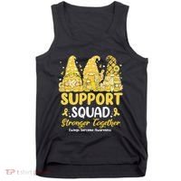 Ewings Sarcoma Awareness Gnomies Support Squad Tank Top thumb 0