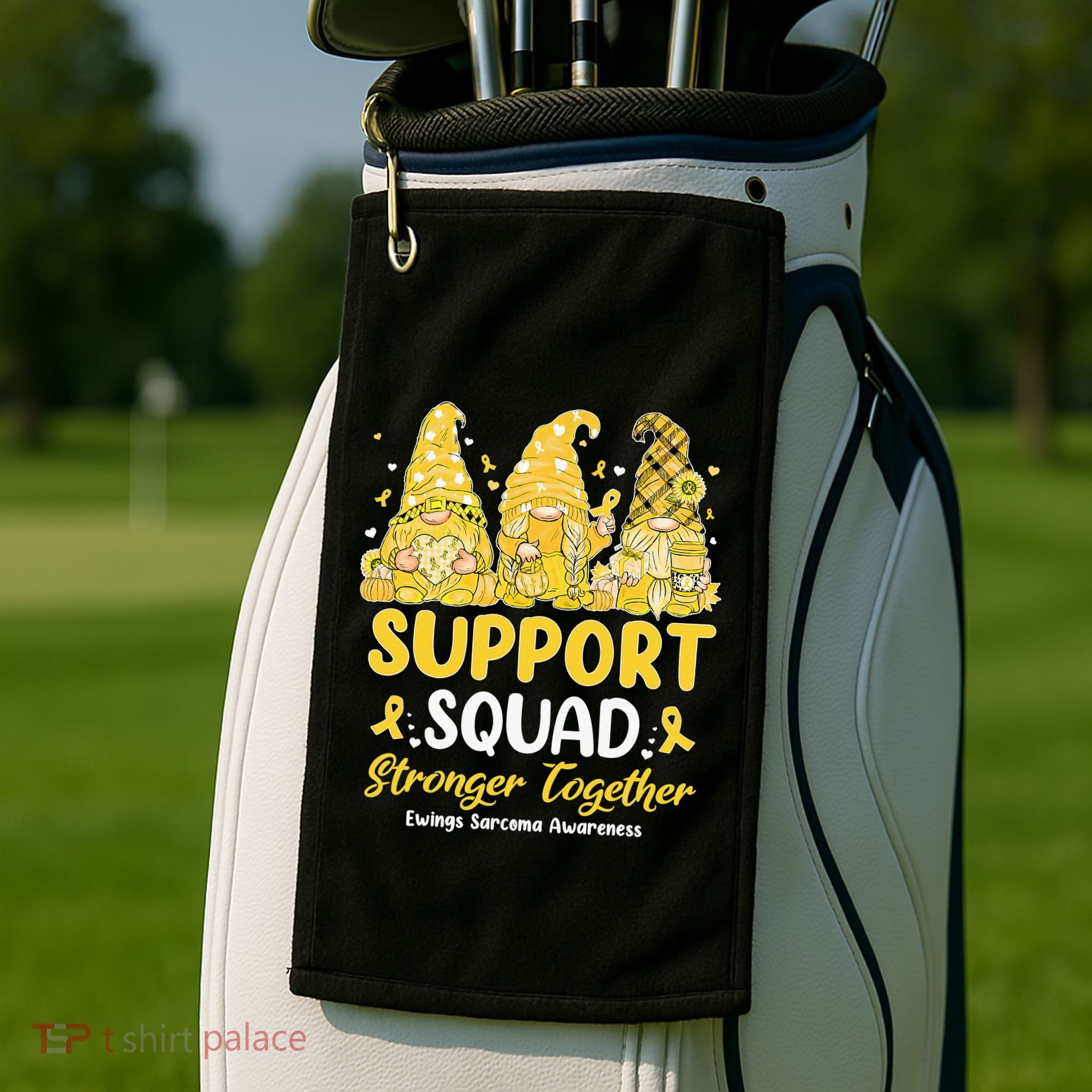 Ewings Sarcoma Awareness Gnomies Support Squad Golf Towel