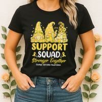 Ewings Sarcoma Awareness Gnomies Support Squad Women's T-Shirt thumb 2