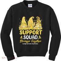 Ewings Sarcoma Awareness Gnomies Support Squad Kids Sweatshirt thumb 0