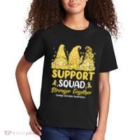 Ewings Sarcoma Awareness Gnomies Support Squad Kids T-Shirt thumb 2