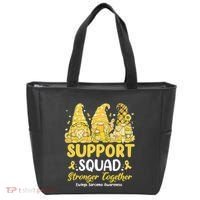 Ewings Sarcoma Awareness Gnomies Support Squad Tote Bag thumb 0