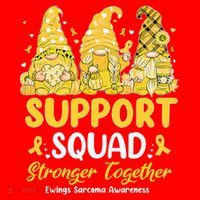 Ewings Sarcoma Awareness Gnomies Support Squad Santa Hat thumb 1