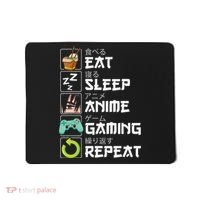 Eat Sleep Anime Gaming Repeat Kawaii Otaku Anime Manga Mousepad thumb 0