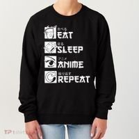 Eat Sleep Anime Repeat Manga Women's Sweatshirt thumb 0