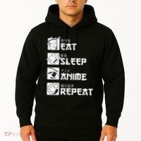 Eat Sleep Anime Repeat Manga Hoodie thumb 2