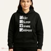 Eat Sleep Anime Repeat Manga Hoodie thumb 5