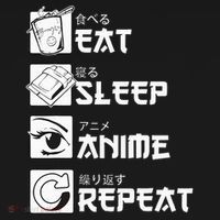 Eat Sleep Anime Repeat Manga Hoodie thumb 7