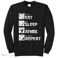Eat Sleep Anime Repeat Manga Sweatshirt thumb 0