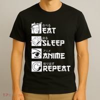 Eat Sleep Anime Repeat Manga T-Shirt thumb 3