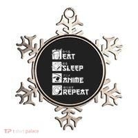 Eat Sleep Anime Repeat Manga Ornament thumb 0
