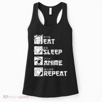 Eat Sleep Anime Repeat Manga Women's Tank Top thumb 0